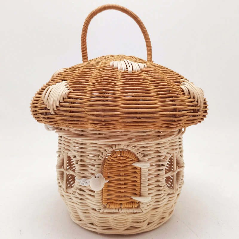 Rattan Plant Basket - Keranjang Piknik Luar Ruangan Tas Penyimpanan