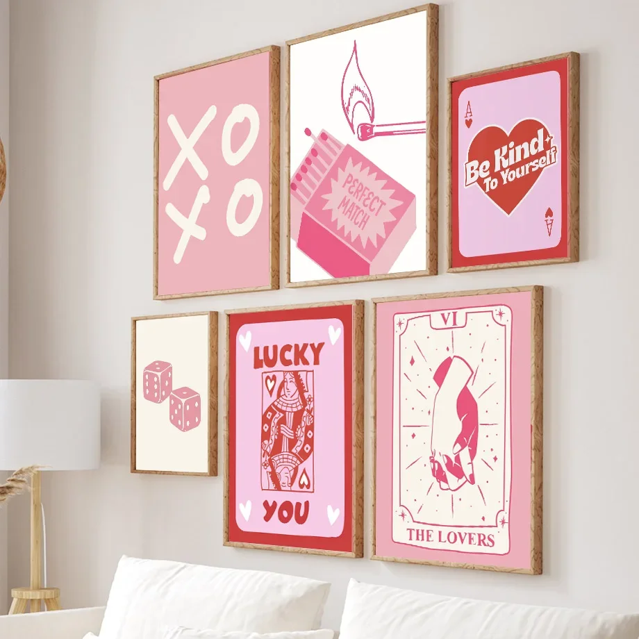 Home Decor Y2K - Poster dan lukisan bergaya boho dengan