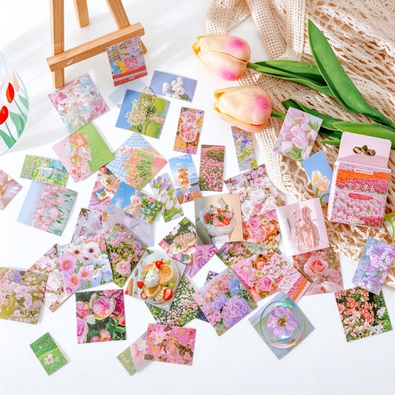 Home Decor Magazine - 45 buah stiker bunga musim semi,