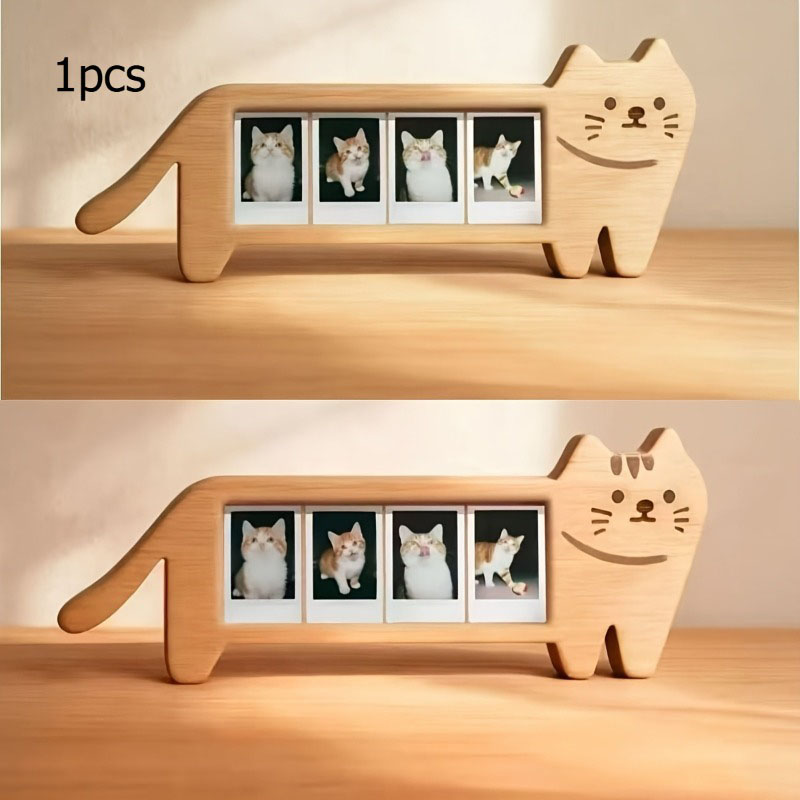 Bingkai Foto Kayu Bentuk Hewan - Bamboo Photo Frame ulasan dan harga