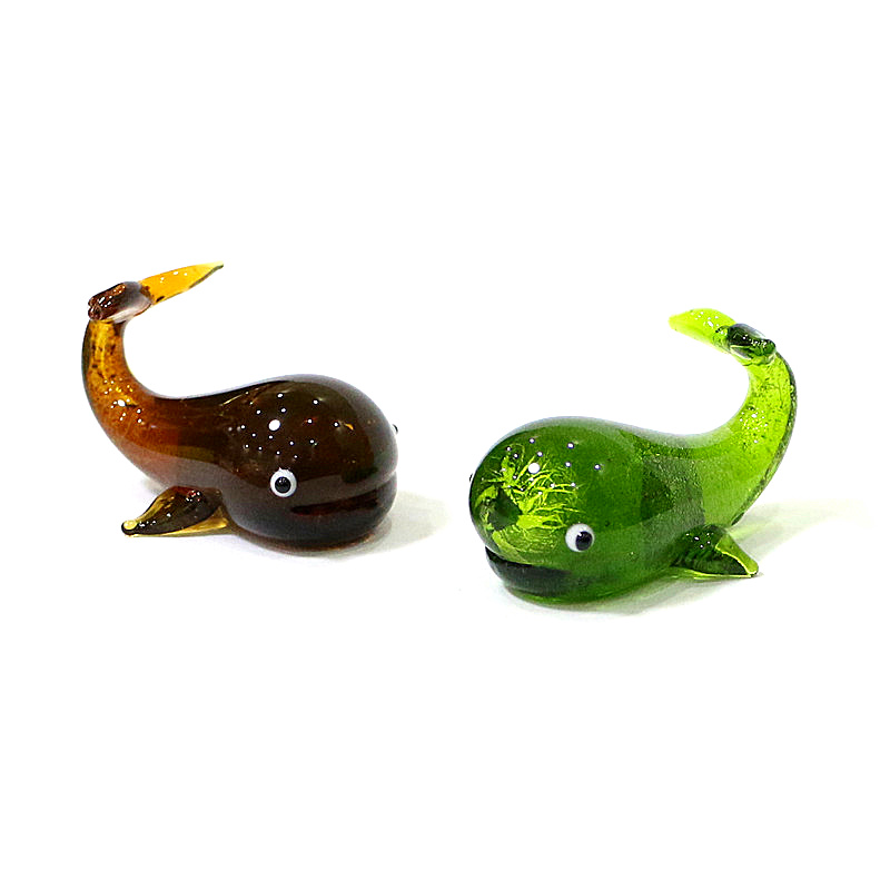 Murano kaca paus miniatur patu - Home Decor Y2K ulasan dan harga