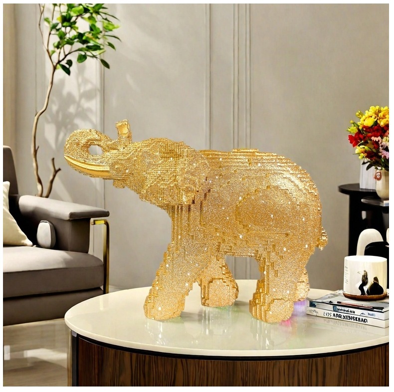 Patung Gajah Resin Patung Hewa - Home Decor Theme ulasan dan harga