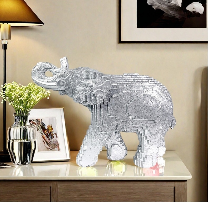 Patung Gajah Resin Patung Hewa - Home Decor Theme ulasan dan harga