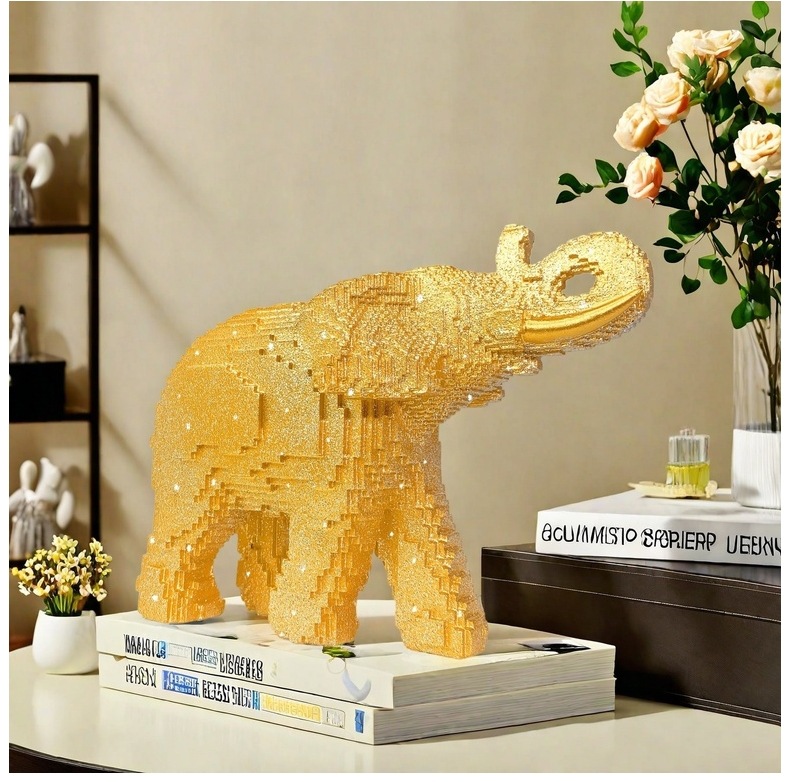 Patung Gajah Resin Patung Hewa - Home Decor Theme ulasan dan harga