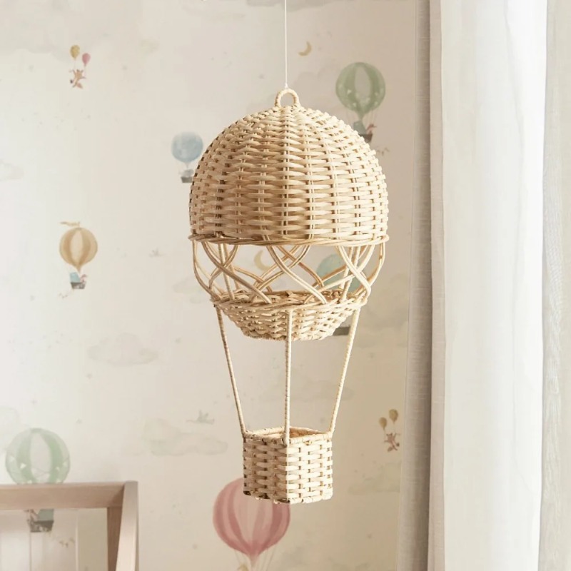 Keranjang Gantung Balon Udara  - Rattan Plant Basket ulasan dan harga