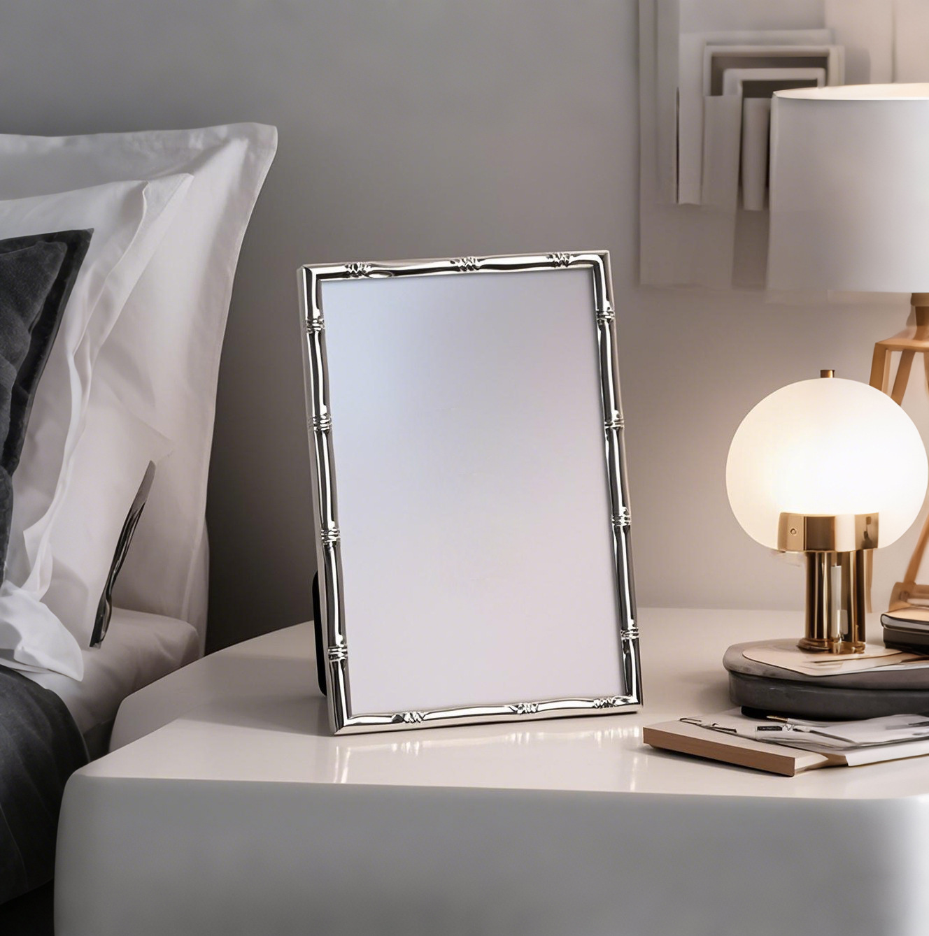 Bingkai Foto Aluminium Eropa 6 - Bamboo Photo Frame ulasan dan harga