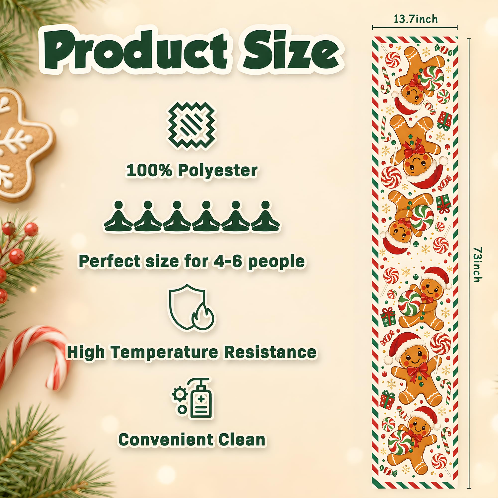 Taplak Meja Bertema Manusia Ro - Linen Table Runner ulasan dan harga
