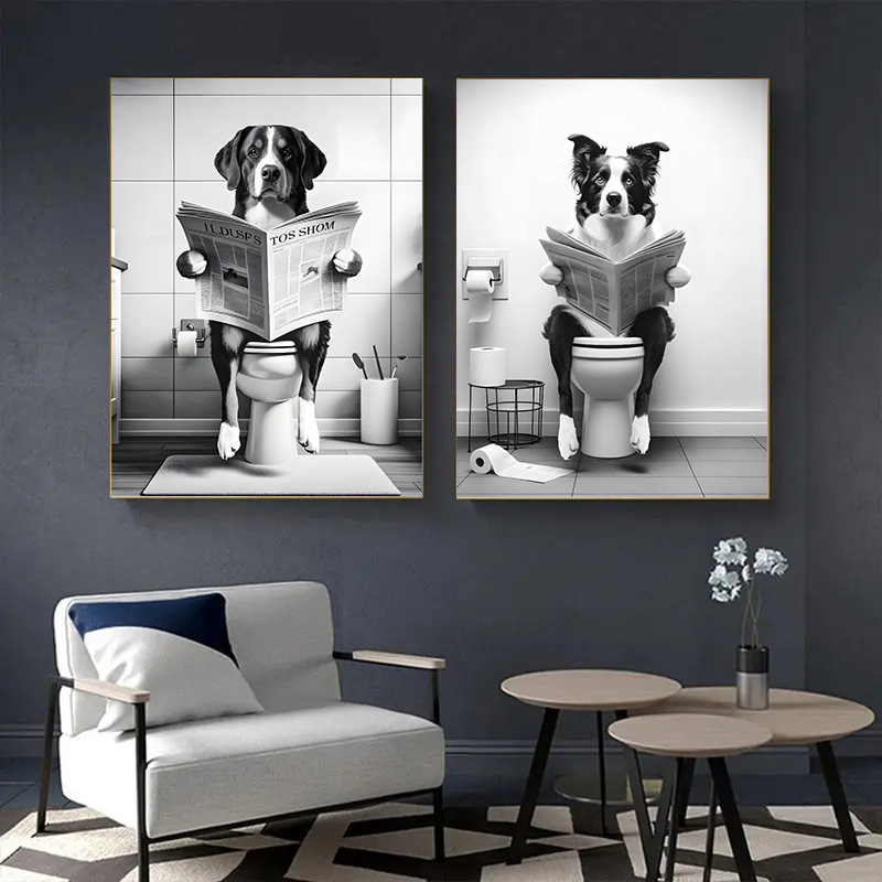 (1 Buah Tanpa Bingkai) Anjing  - Home Decor Magazine ulasan dan harga